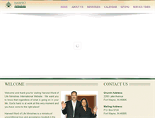 Tablet Screenshot of harvestwordoflife.org